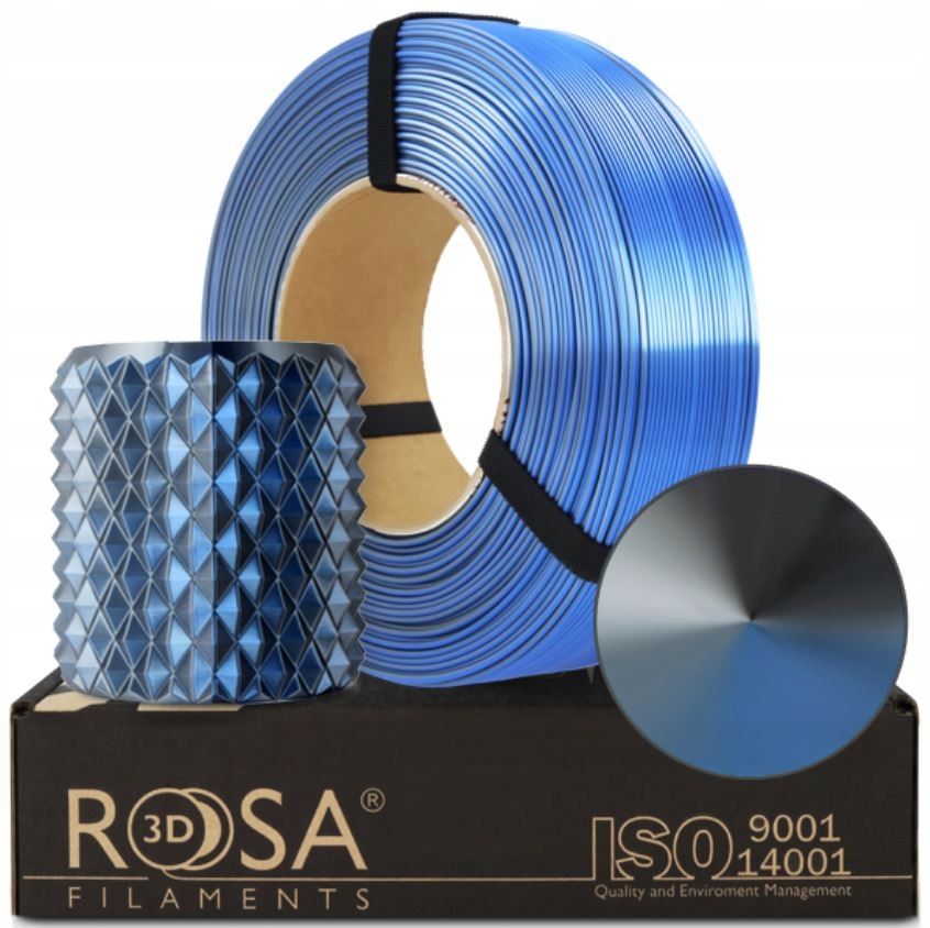 ROSA 3D Filaments Refill PLA Magic Silk 1kg Wielokolorowy Storm Shadow