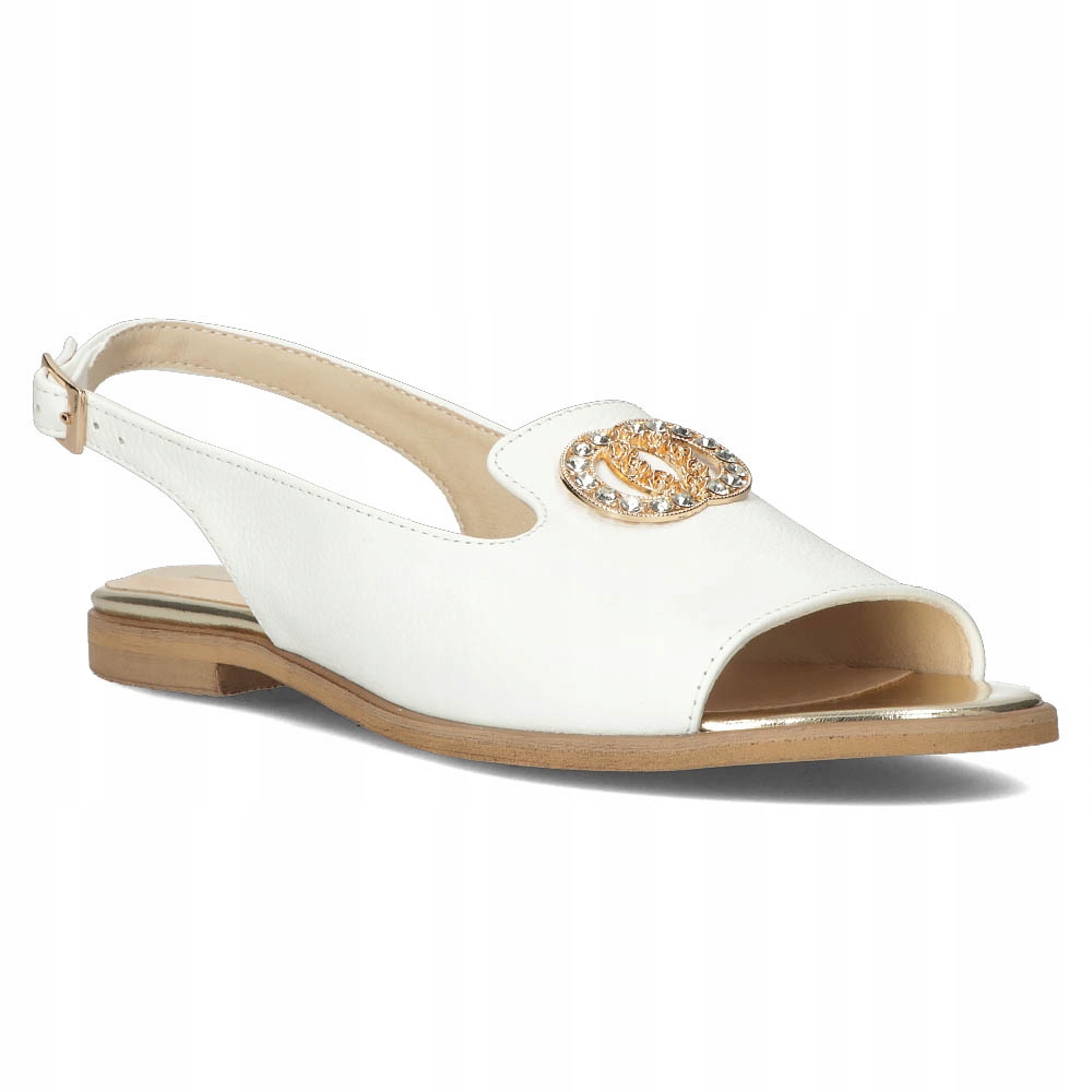 

Skórzane sandały Filippo 116 białe r.37