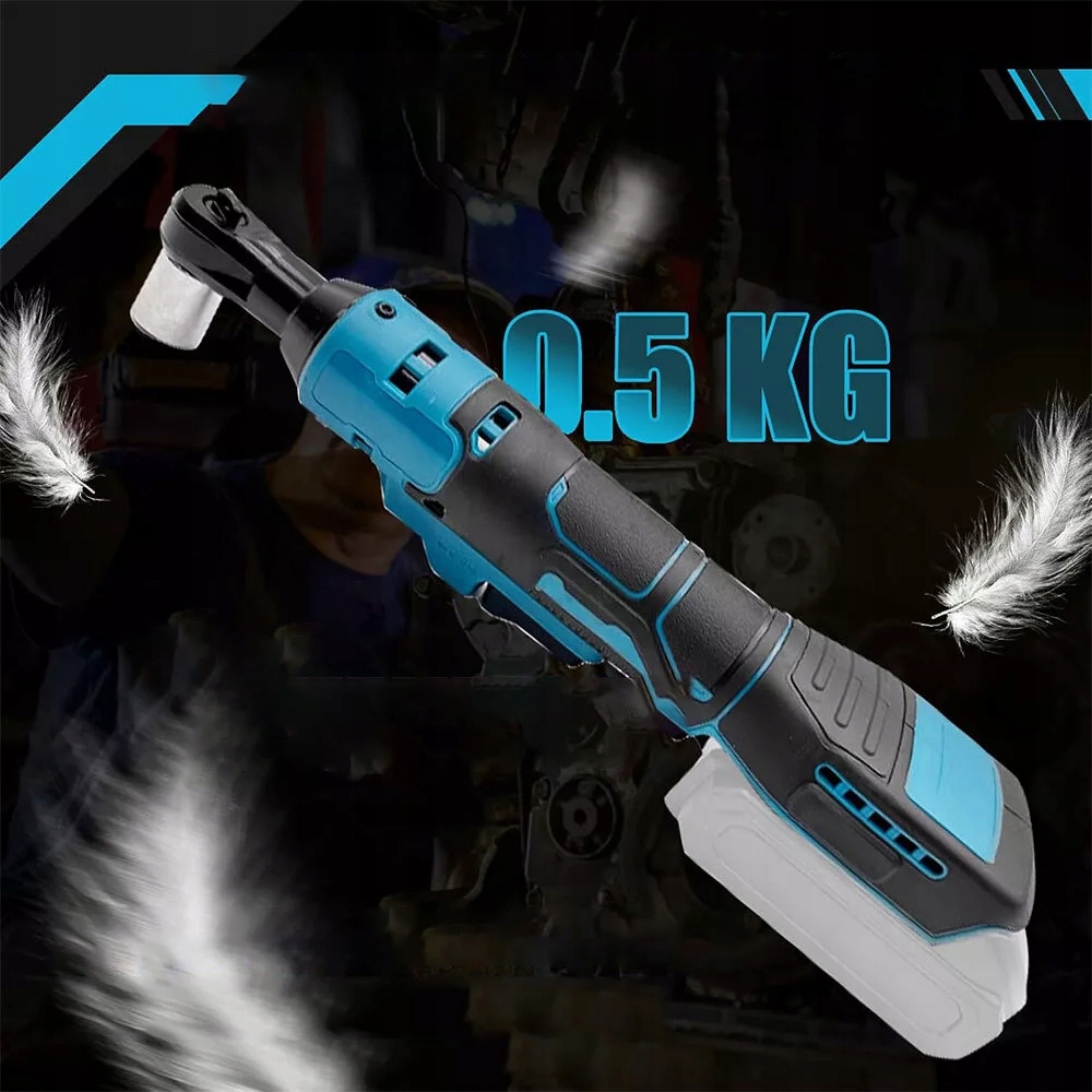 18V Elektrický Akumulátorový Ráčnový Klíč S Příklepem 50 Nm 8 Nástavců