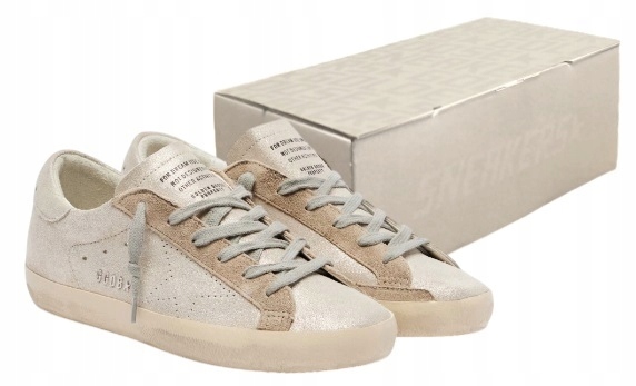 Golden Goose Kožené Tenisky Se Třpytkami Super-star Skate vel.