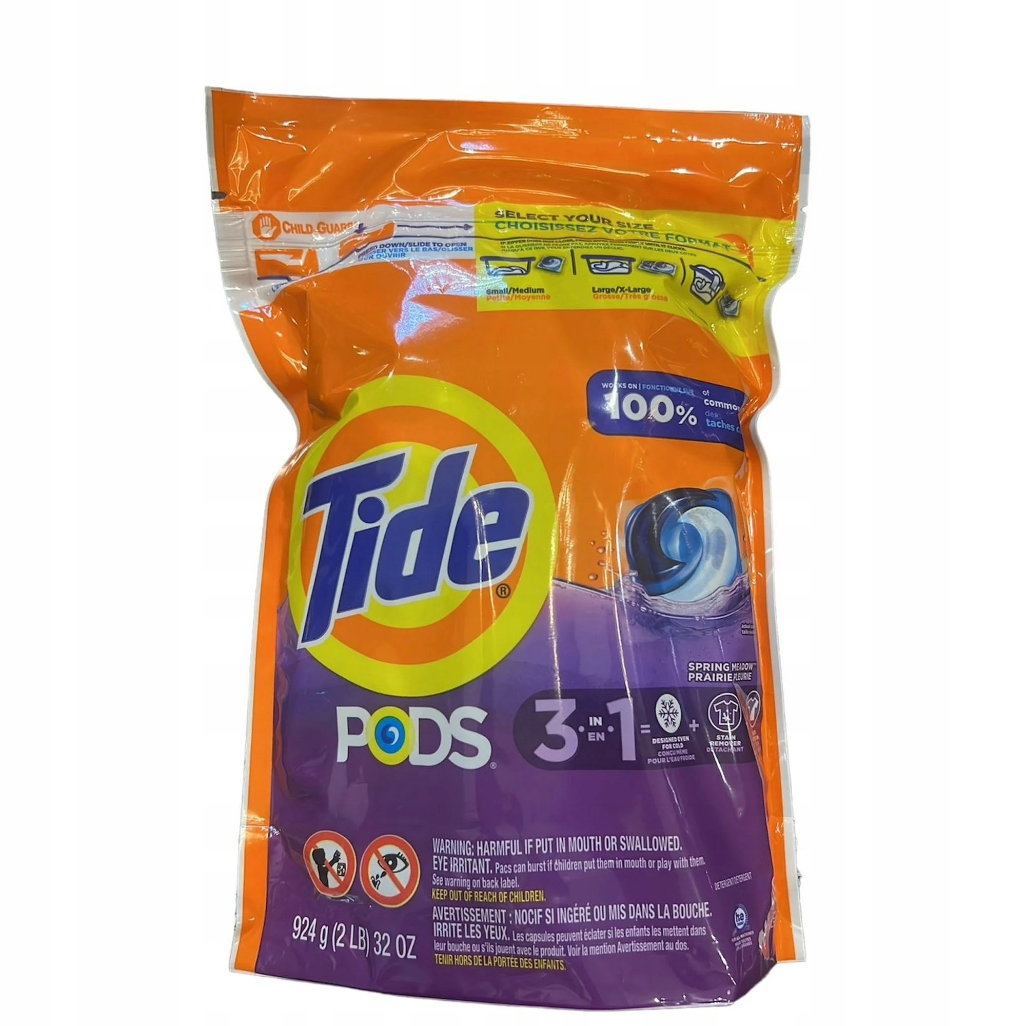Levně Kapsle na praní Tide 39 ks Pods 924g 3 v1 Usa Spring Meadow