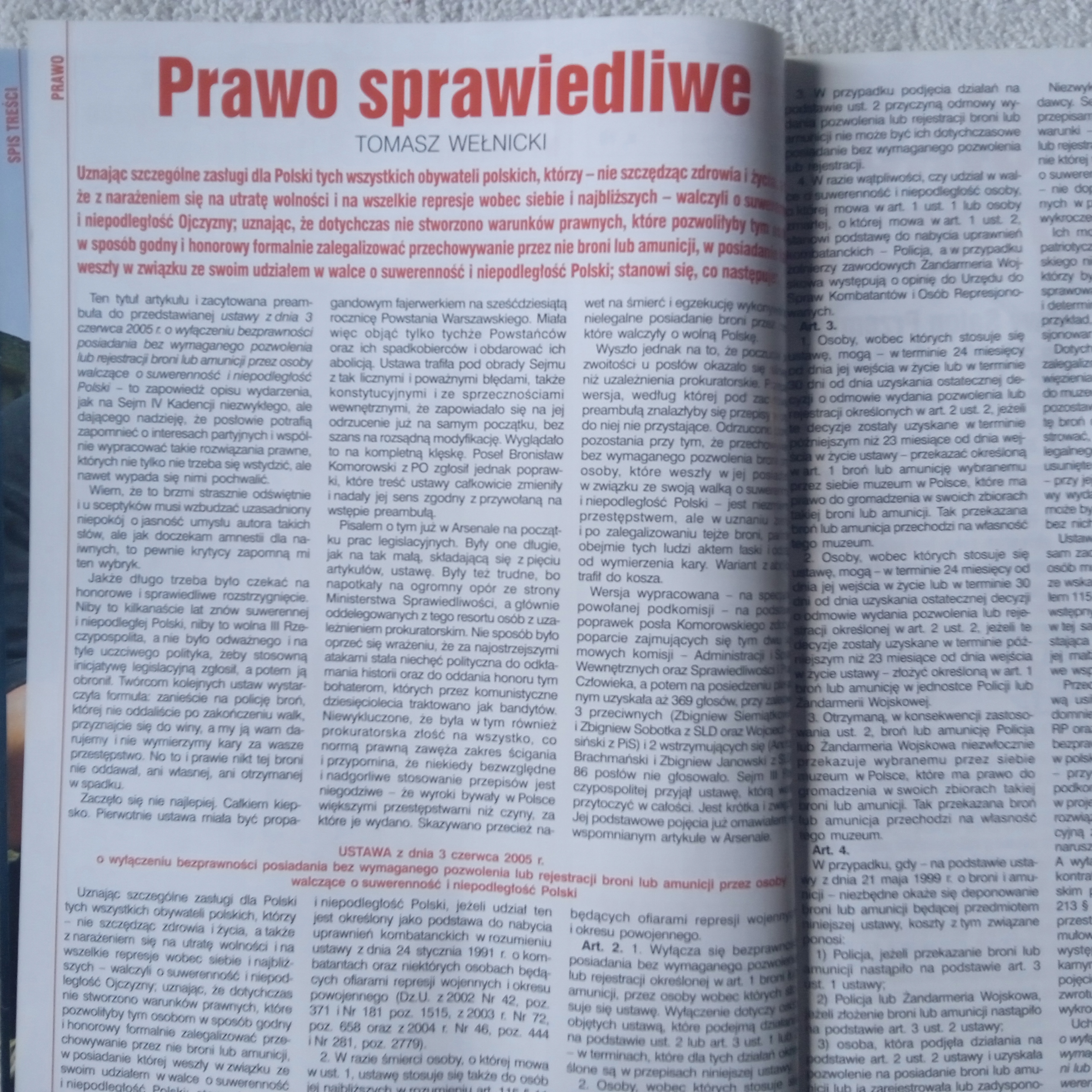 Przegląd strzelecki Arsenał nr 6(17) - 2005 r. Rok wydania 2005