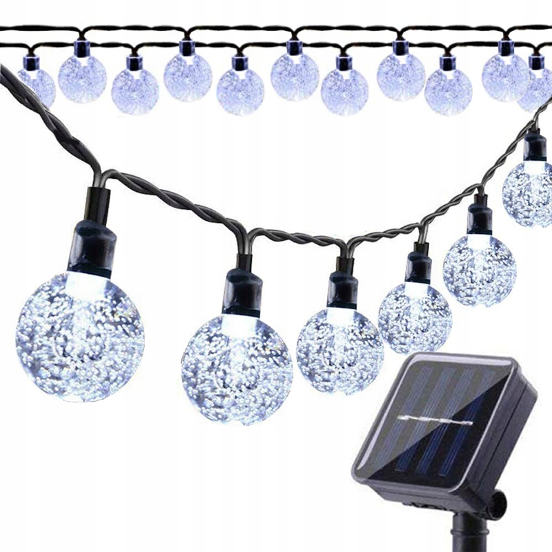 

Girlanda Solarna Ogrodowa Kulki Lampki 50LED 9.5M