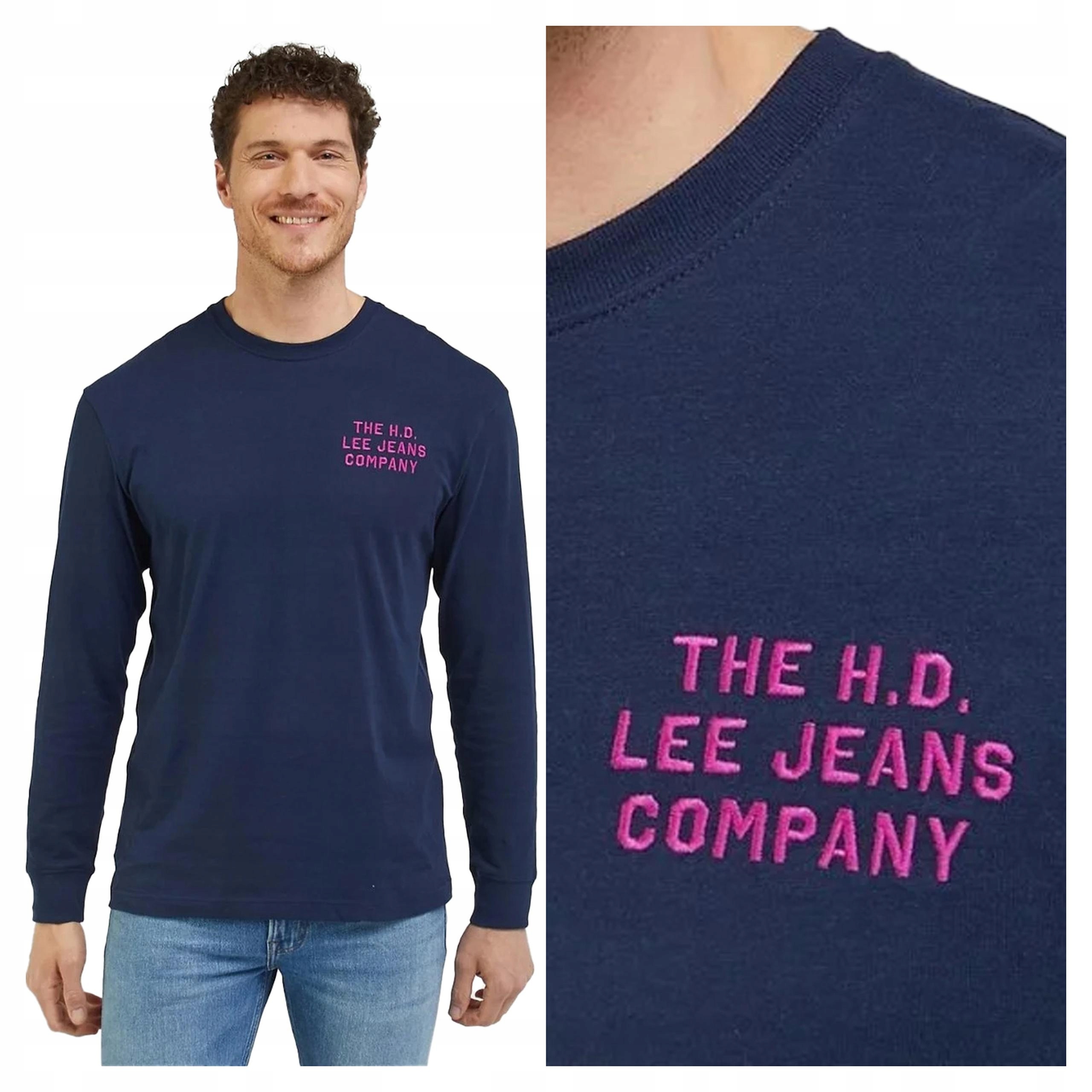 Pánské tričko s dlouhým rukávem Lee Relaxed Ls Tee S