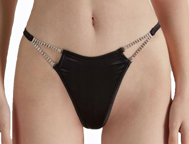 INTIMISSIMI TEZENIS stringi ATŁASOWE krysztłki S