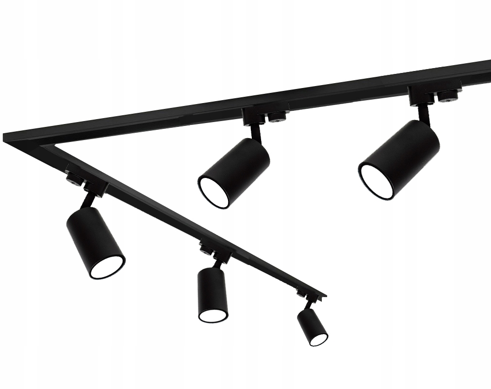 Sada kolejnicový nástěnný stropní kabel 4 m 5x GU10 spojka