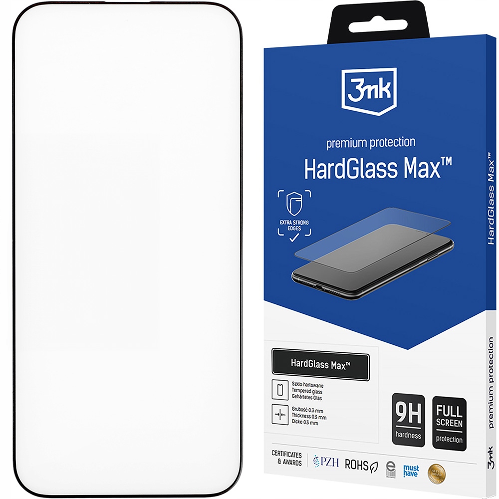 Szkło ochronne 3mk do iPhone 16 Pro Max, szybka hartowana na ekran, mocna