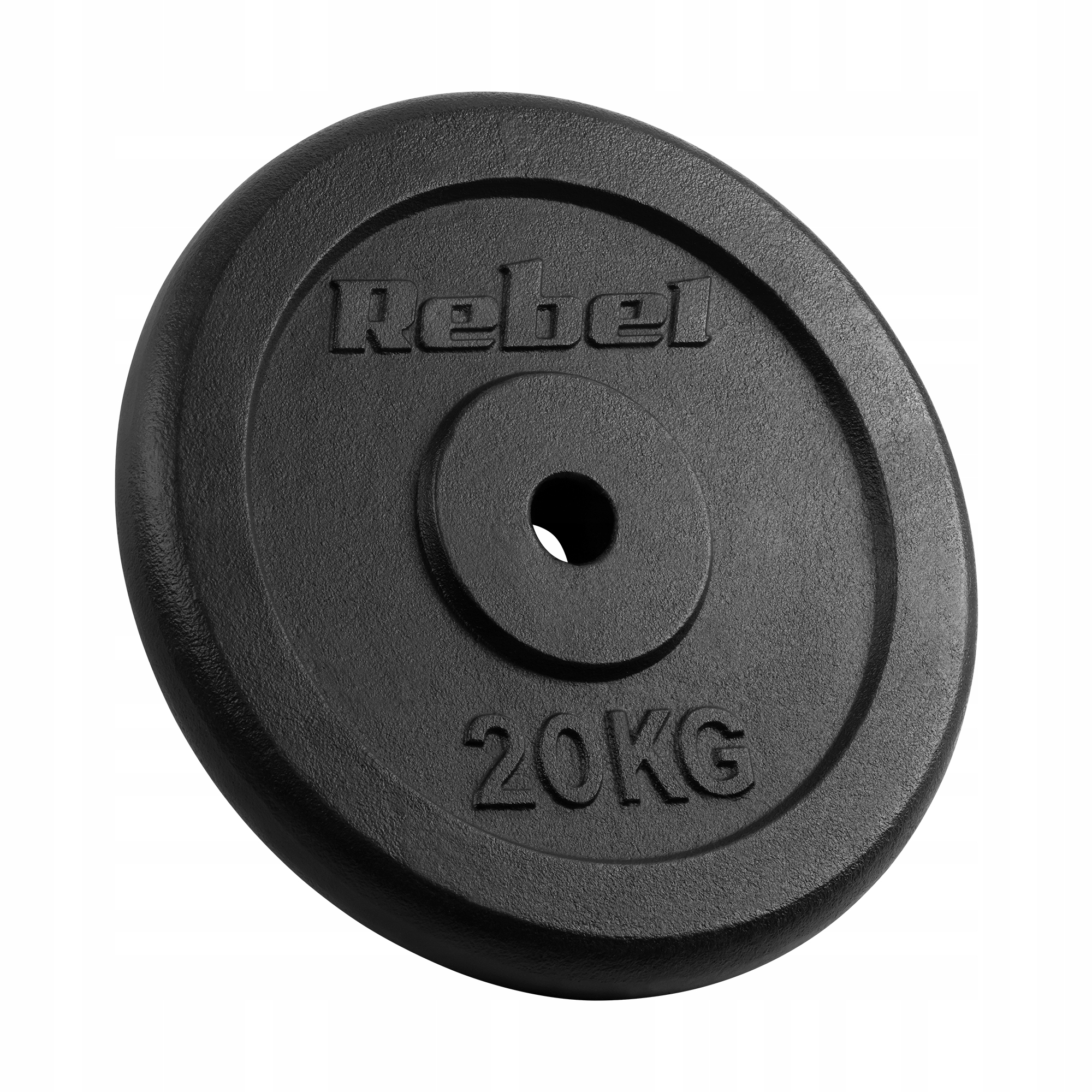 Obciążenie żeliwne 20kg otwór 31mm talerz klasyczny Rebel Active