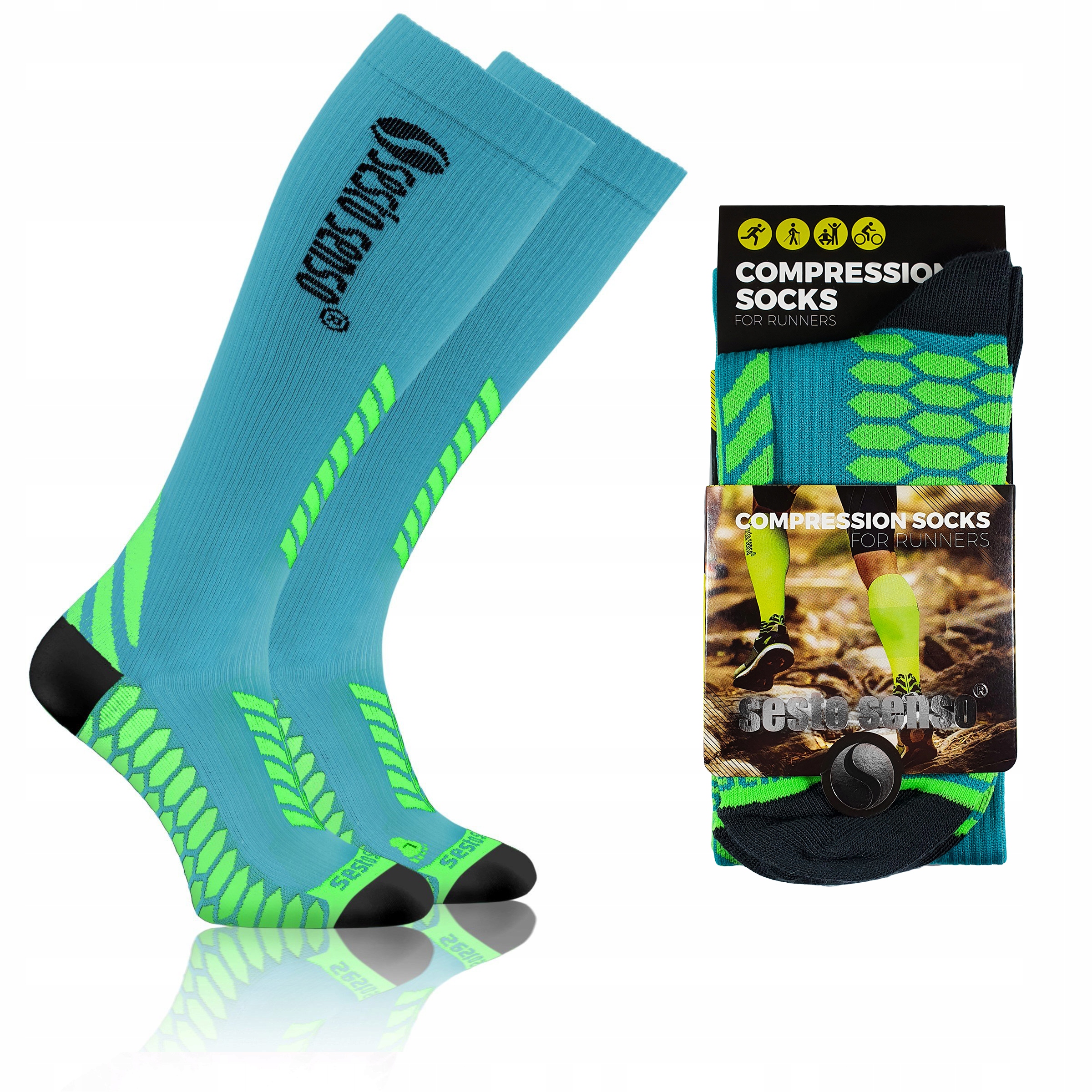 

Sesto Senso skarpety kompresyjne do biegania 39-42