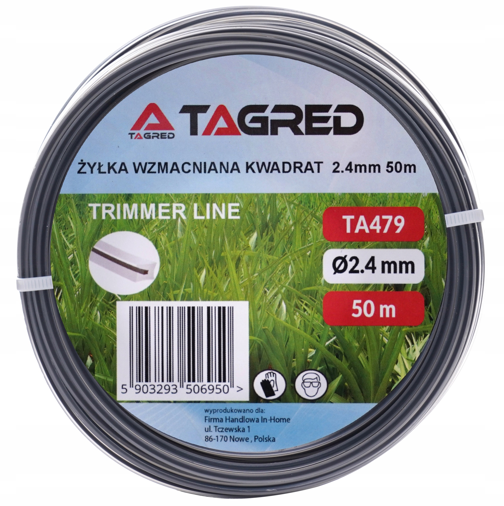 

Żyłka Tnąca Do Kosy Kwadrat 2.4mm 50m Wzmocniona