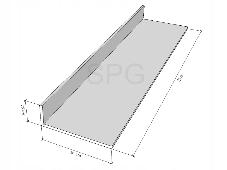 KĄTOWNIK SPG Z PŁYTY GK GOTOWY PROFIL L 120cm