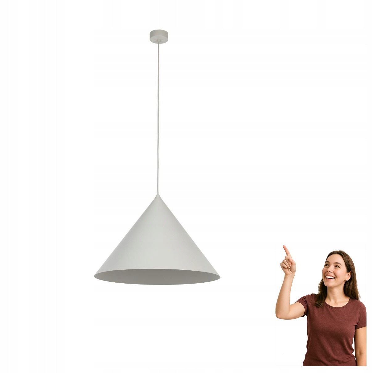 Závesná lampa Cono Beige 10061 Tk Lighting