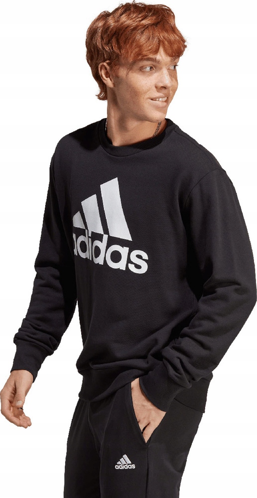 Pánská Mikina Adidas Essentials French Terry Big Logo Černá IC9324 vel. XL