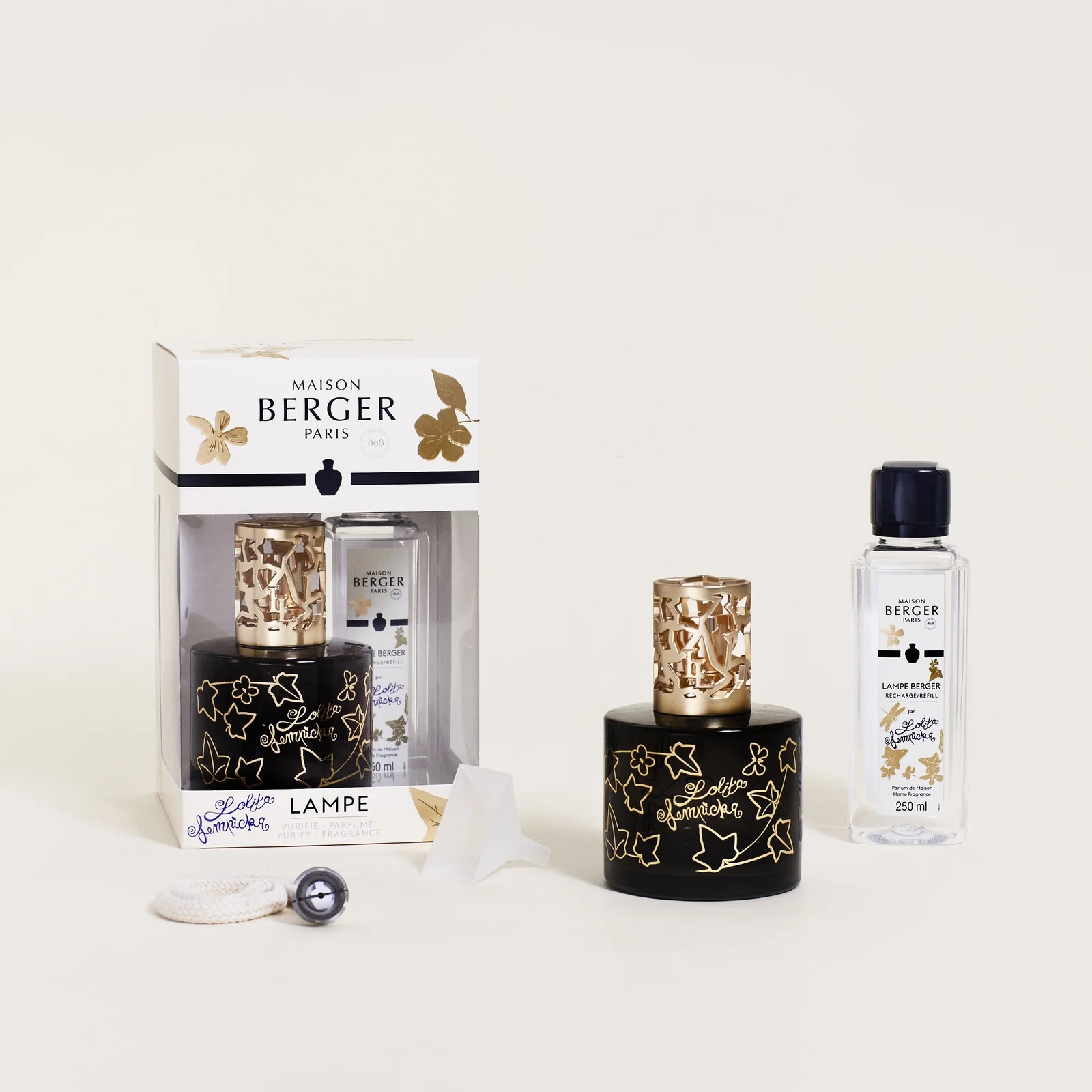 Sada Maison Berger katalytická lampa Lolita Lempicka Pure Black náplň