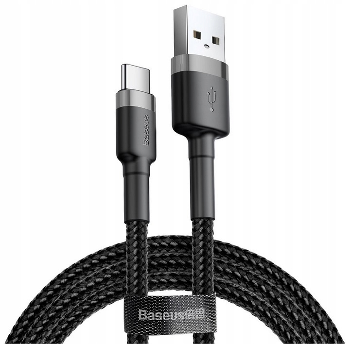

Kabel Usb C 3A 1m Baseus Cafule CATKLF-BG1