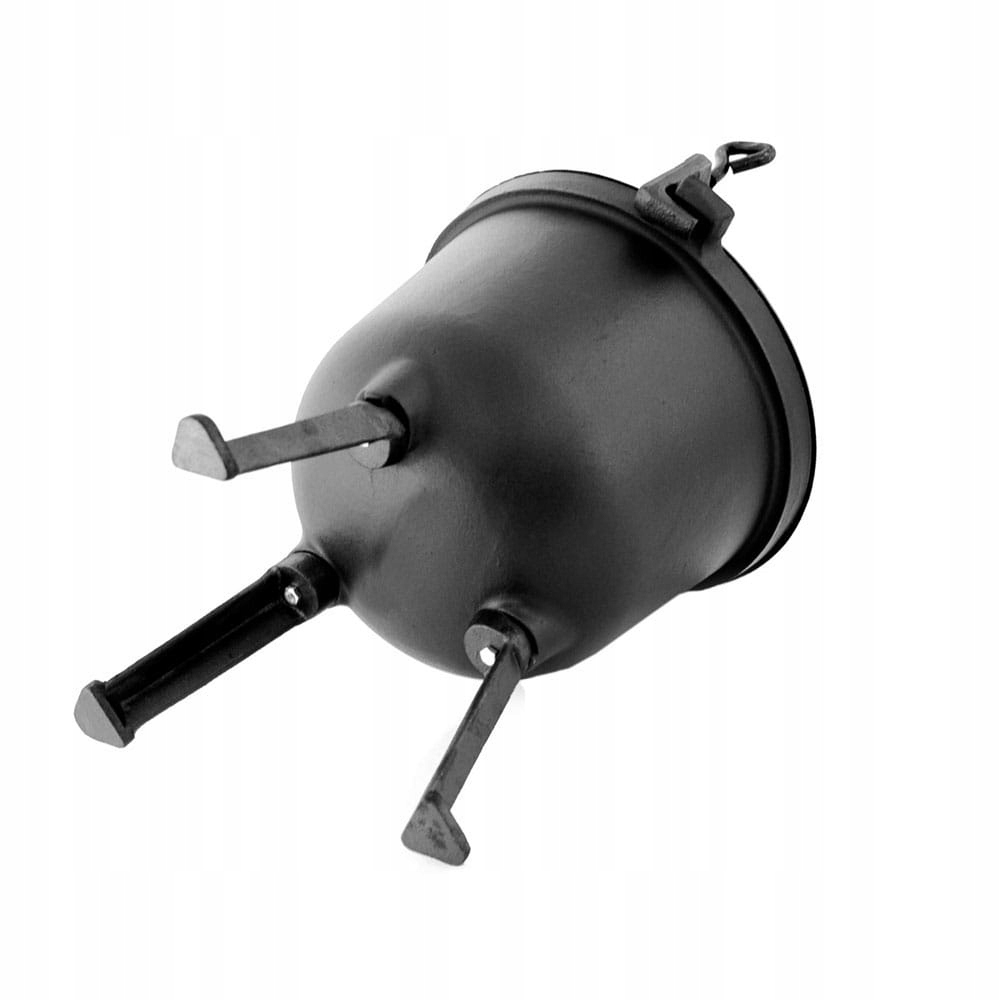 KOCIOŁEK ŻELIWNY GARNEK MYŚLIWSKI STOJĄCY NA GRILL OGNISKO DO GULASZU 8L Pojemność 8 l