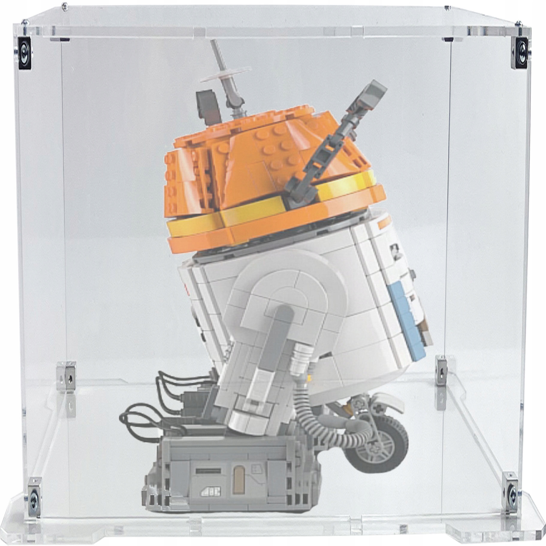 Vitrína s podstavcem pro stavebnici Lego 75416 Star Wars Droid Chopper (C1-10P)