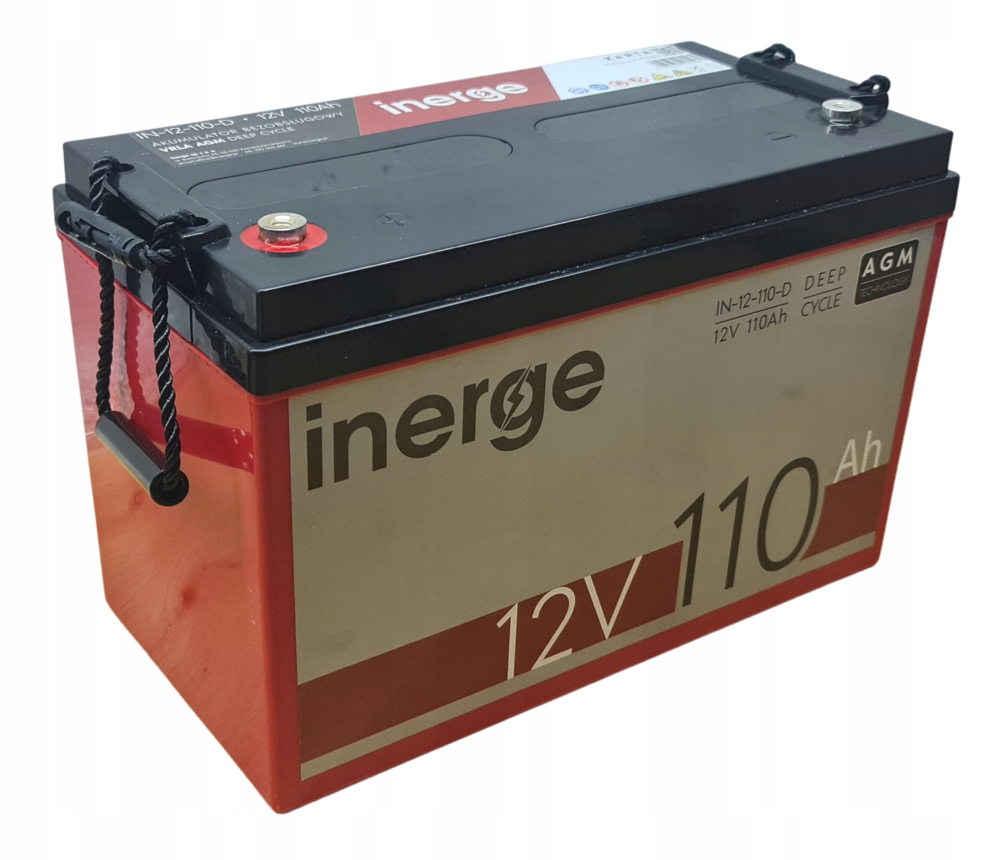 

Akumulator Agm Deep Cycle 12V 110Ah Bezobsługowy