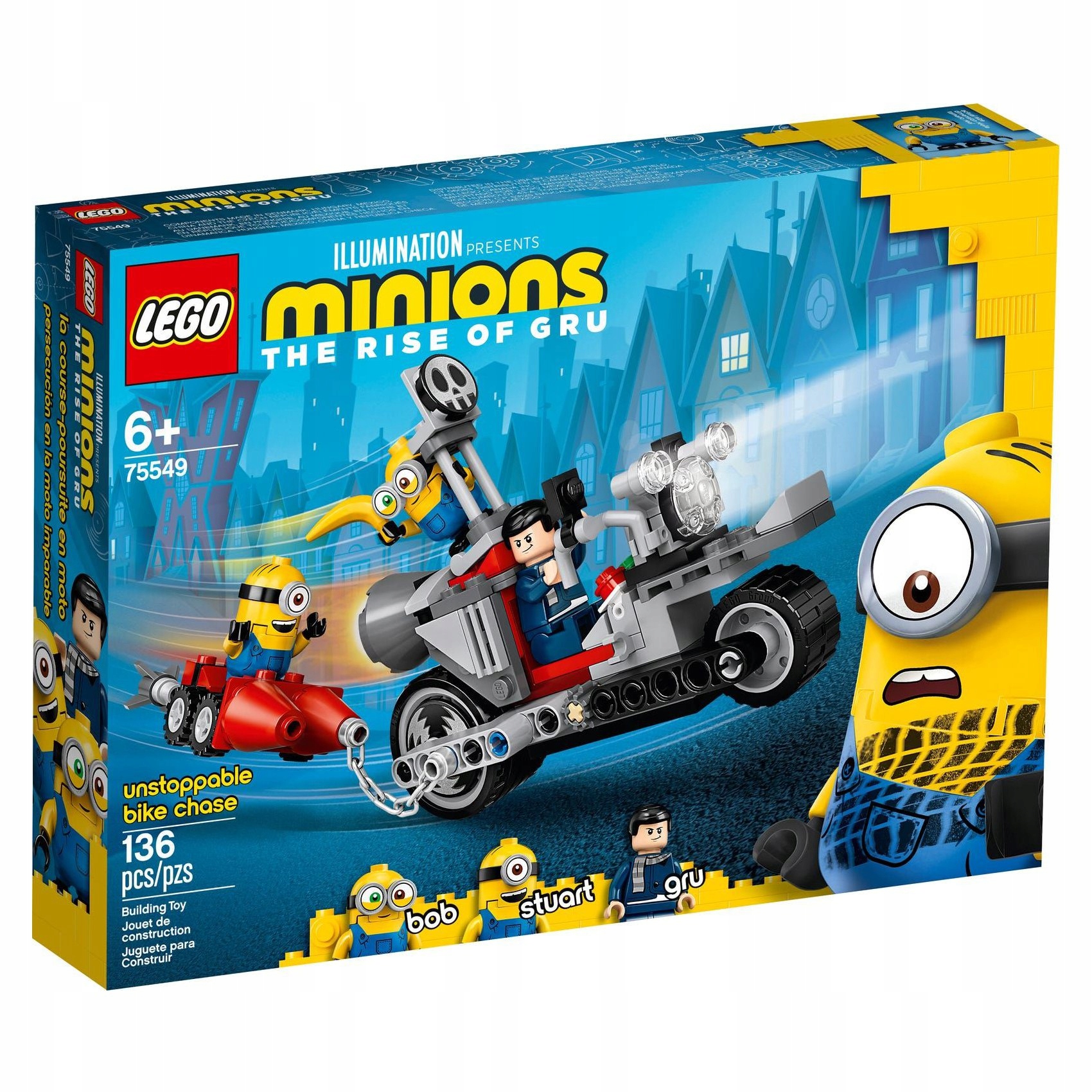 

Lego Minions Niepowstrzymany Motocykl Ucieka 75549