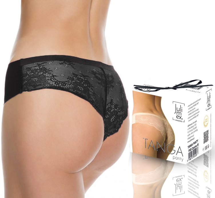 

Julimex figi Tanga koronkowy tył Czarny L