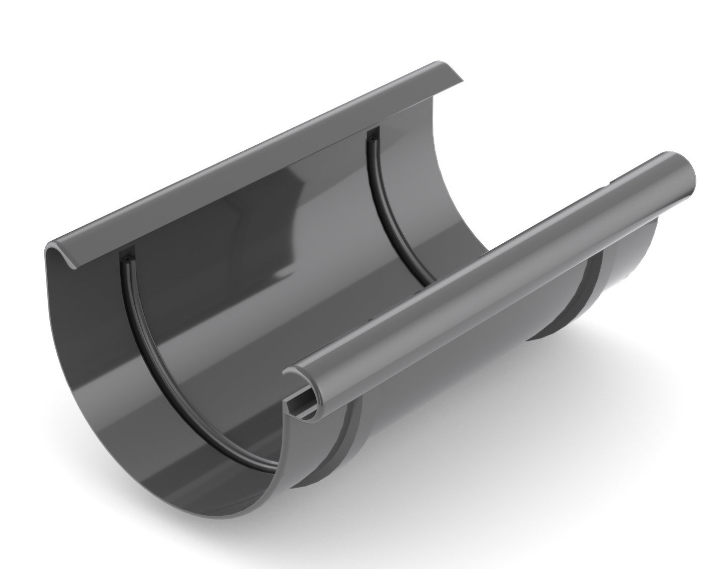 CELLFAST BRYZA ZŁĄCZKA RYNNY ŁĄCZNIK PVC 125MM GRAFITOWY RAL 7021
