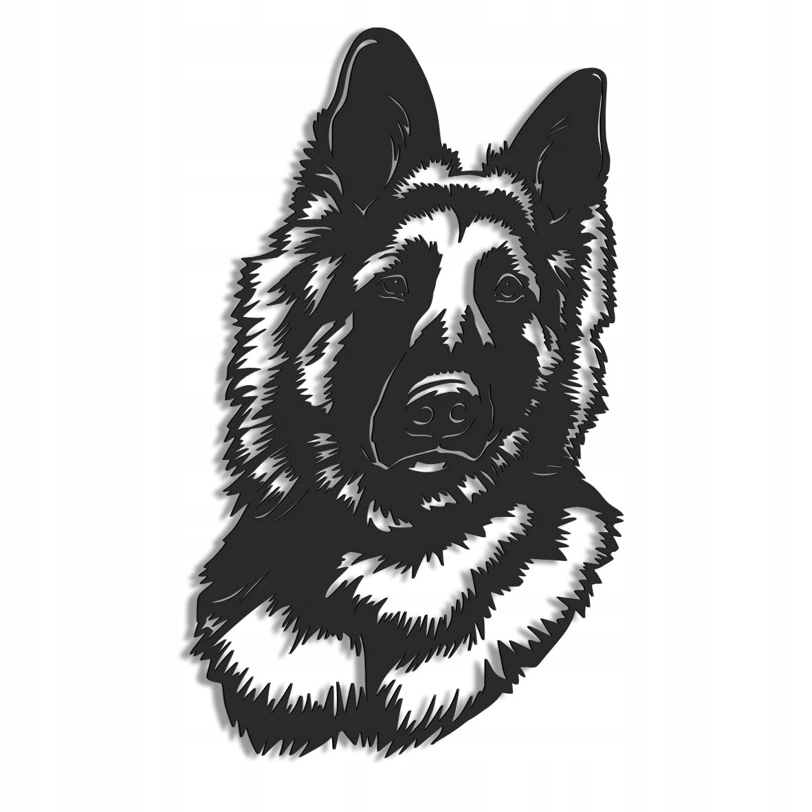 Dřevěný 3D obraz Pes Německý ovčák Nástěnná Dekorace Dárek