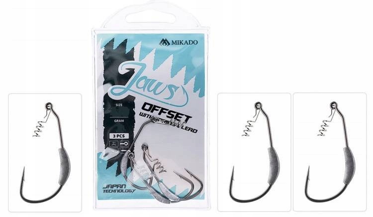 

Haczyk Jaws Offset Z Wkrętem Obciążeniem 10g, 4/0