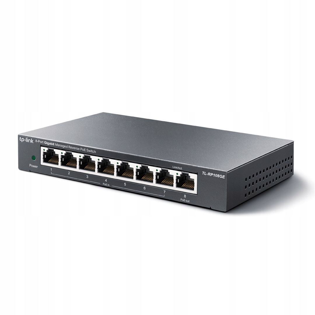 TP-Link Easy Smart switch RP108GE (7xGbE passive PoE-in, 1xGbE passive