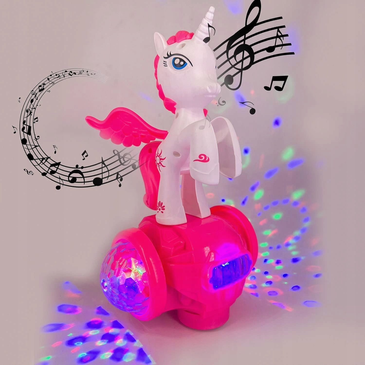 KONIK JEDNOROŻEC INTERAKTYWNY ŚWIATŁO DŹWIĘK 360 Bohater Inny