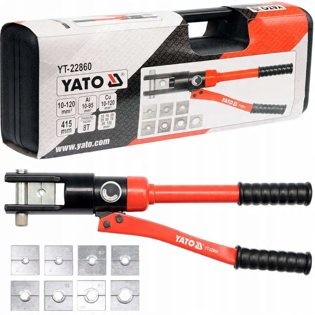 

Yato Praska Zaciskarka końcówek kabli lin 10-120mm