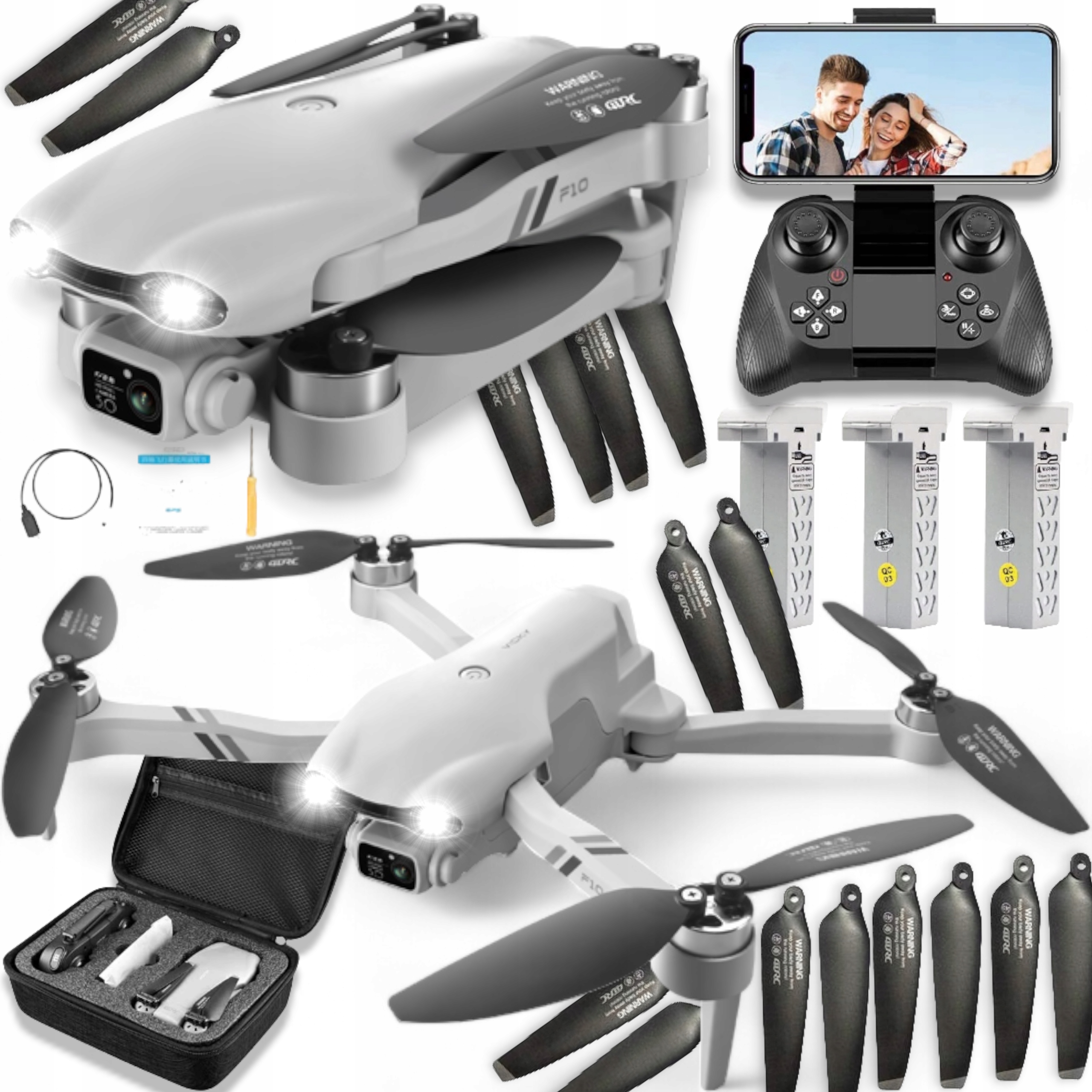 Dron 4DRC F10 Plus Bezszczotkowy 2500 m 1600 mAh