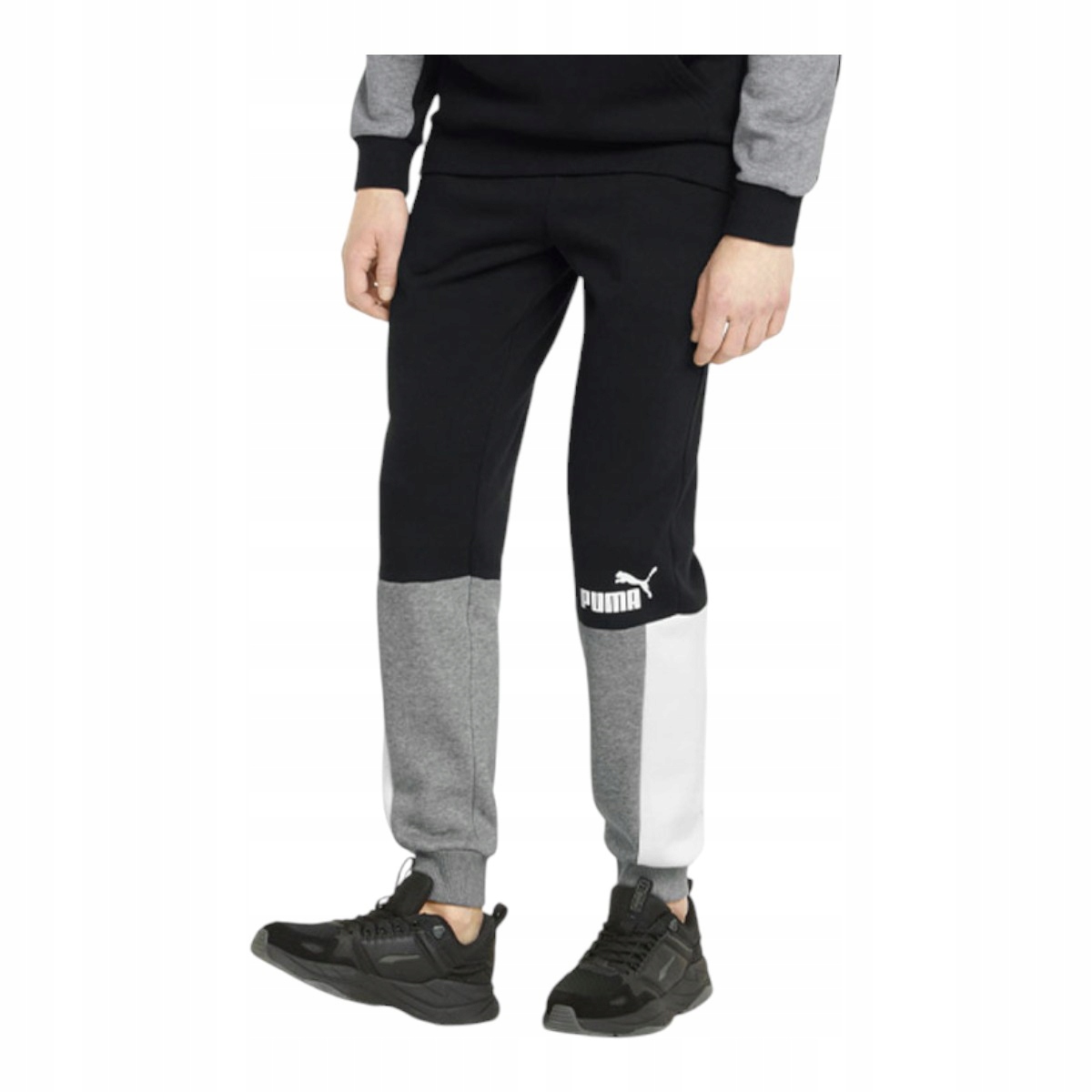 Puma Pánské Tepláky Ess+ Block Sweatpants Černé r.XL
