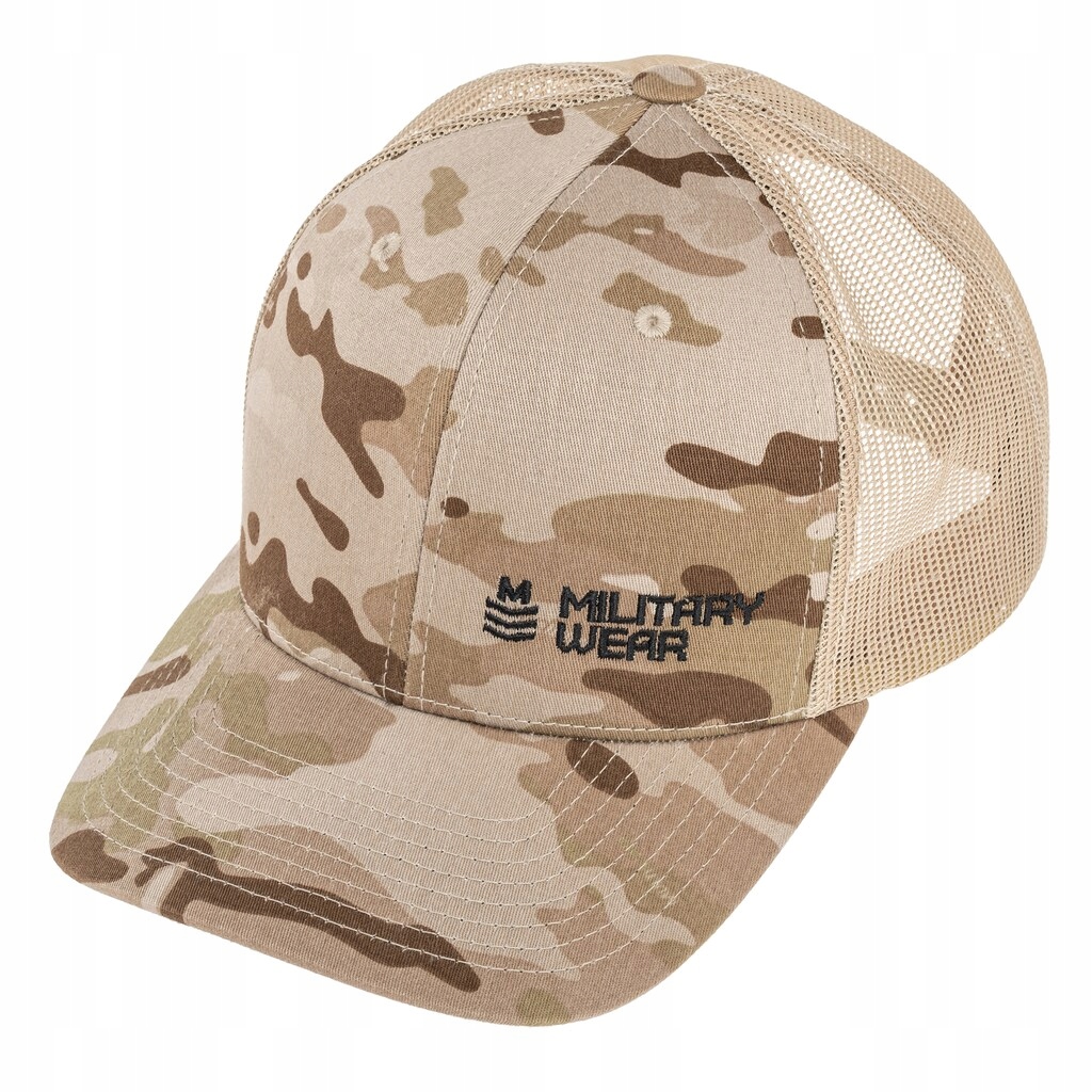 Kšiltovka baseballová vojenská výšivka Retro Trucker MultiCamArid