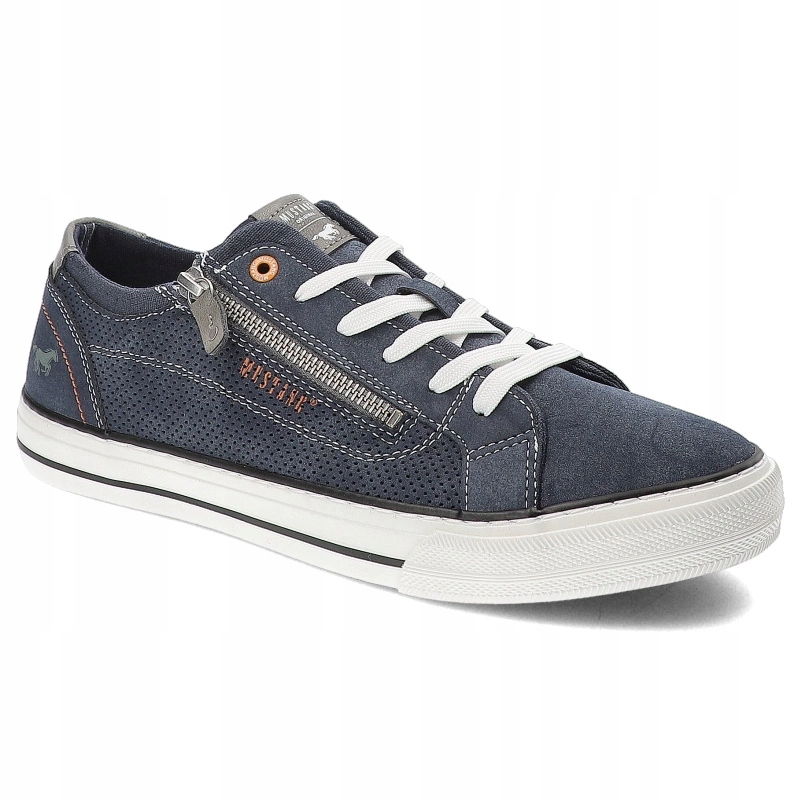 Tmavě modré tenisky Mustang – módní pánská obuv