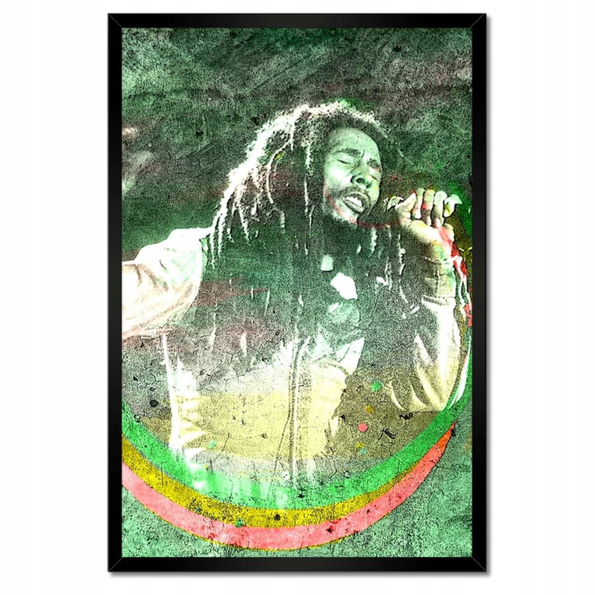 Plakáty v rámu 40x60 Bob Marley na koncertě