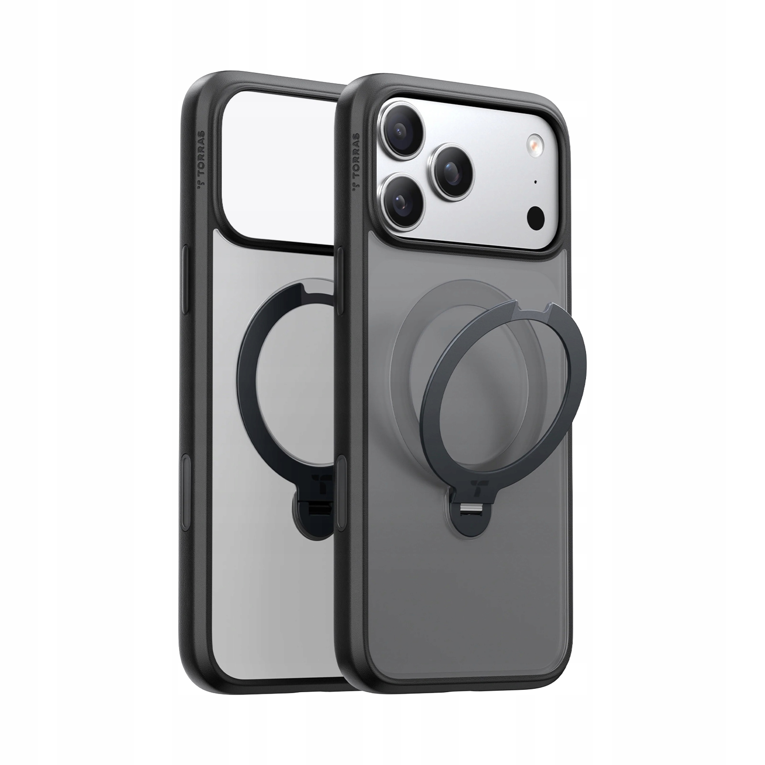 Pouzdro Torras Ostand Q3 Spin MagSafe Pouzdro 17 Pro, obsidiánově černé