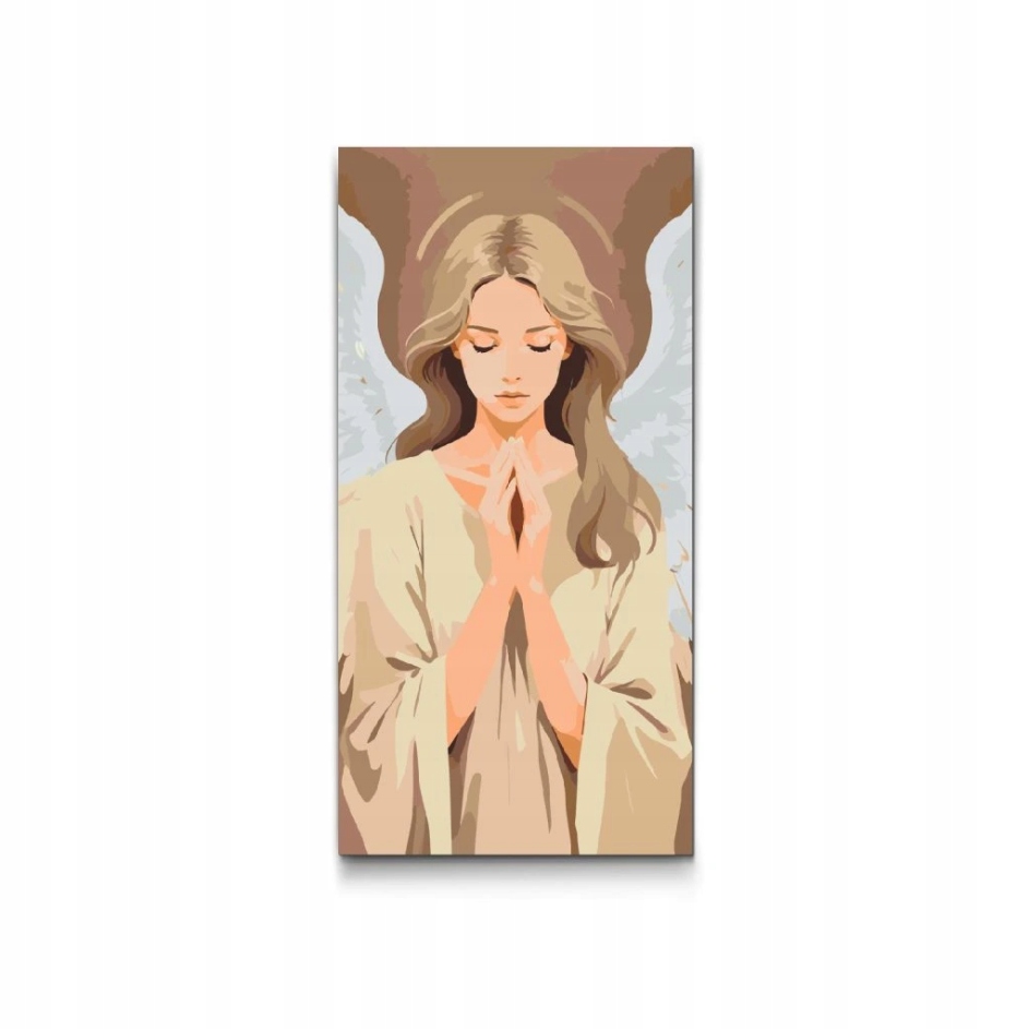 Malování Podle Čísel Anděl Modlitba Náboženství Křídla Žena Velká 40x80 cm