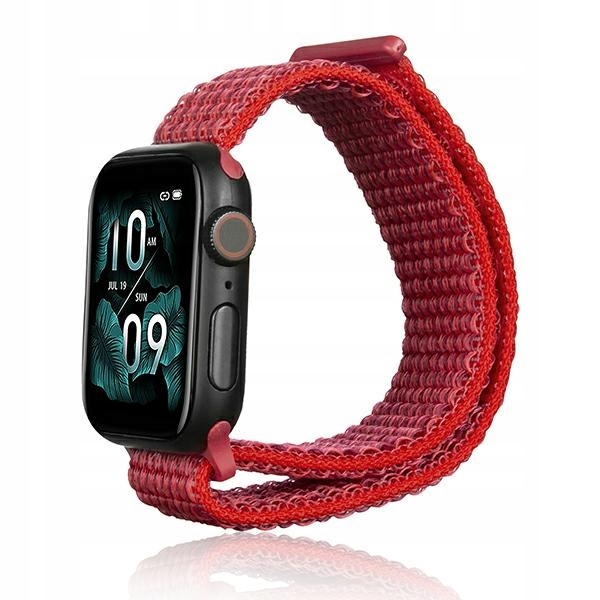 Pasek nylonowy do Apple Watch 38/40/41mm czerwony Beline