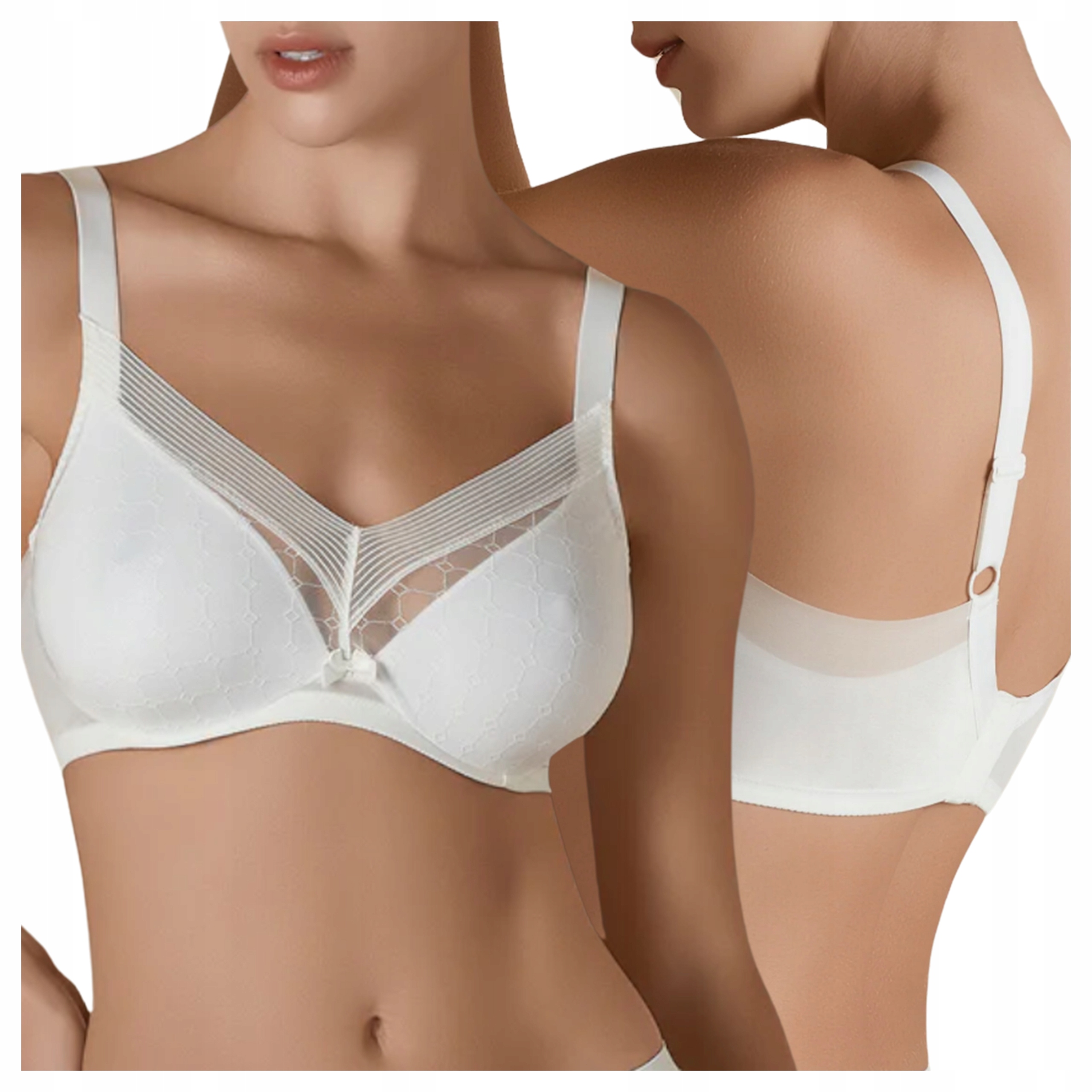 Elegantní měkká podprsenka s kosticemi, zesílené boky, perla Roxana 85C