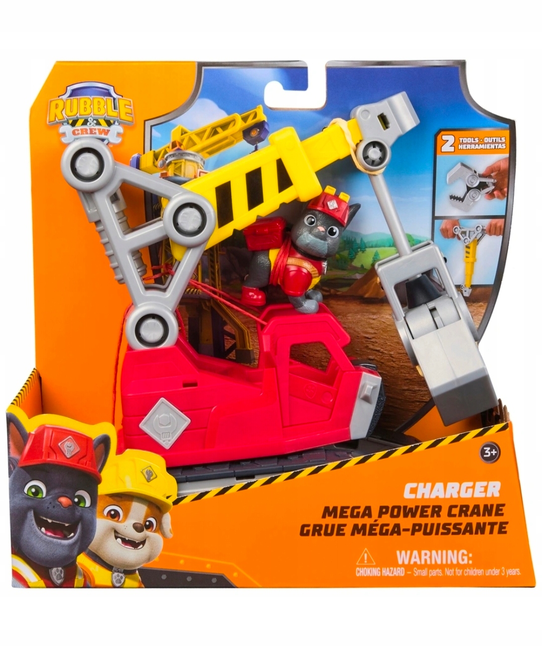 PSI PATROL RUBBLE & CREW CHARGER DŹWIG CHWYTAK POJAZD BUDOWLANY