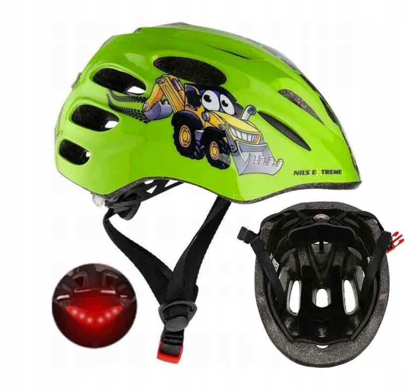 

Regulowany Kask Dla Dzieci Na Rolki Lampka Led Xs