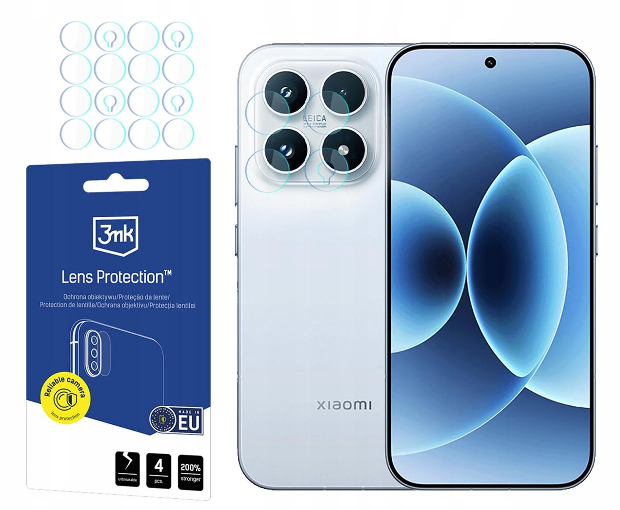 Sklo na objektív 3MK Lens pre Xiaomi 17 4ks