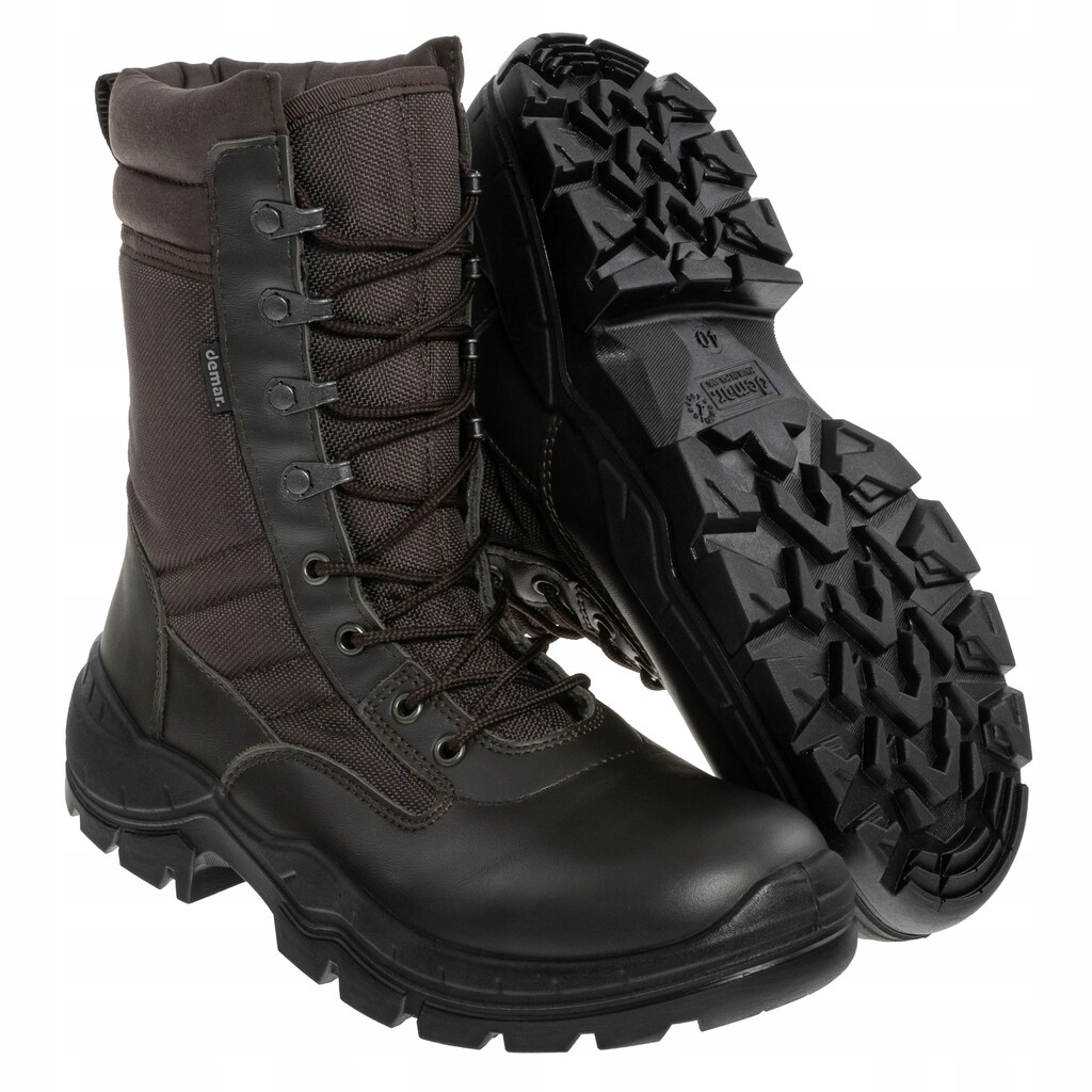 Pánské vysoké vojenské taktické boty Demar Serval Grom Hnědé 42