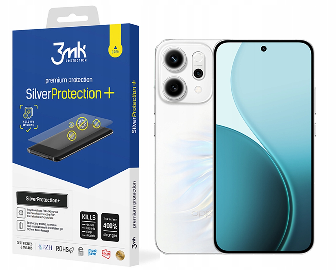 Antimikrobiálna fólia Silver Protect+ 3MK pre Oppo Reno 14