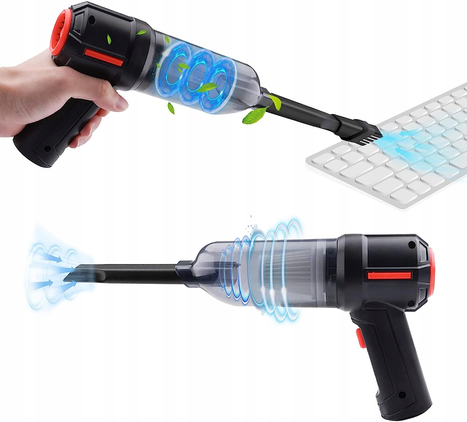 ODKURZACZ SAMOCHODOWY BEZPRZEWODOWY RĘCZNY MOCNY 120W KOŃCÓWKI 9000PA Producent inny