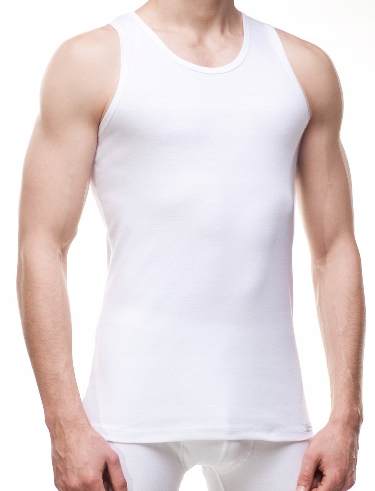 CORNETTE koszulka authentic 213 ribbed biała 3XL Płeć mężczyzna