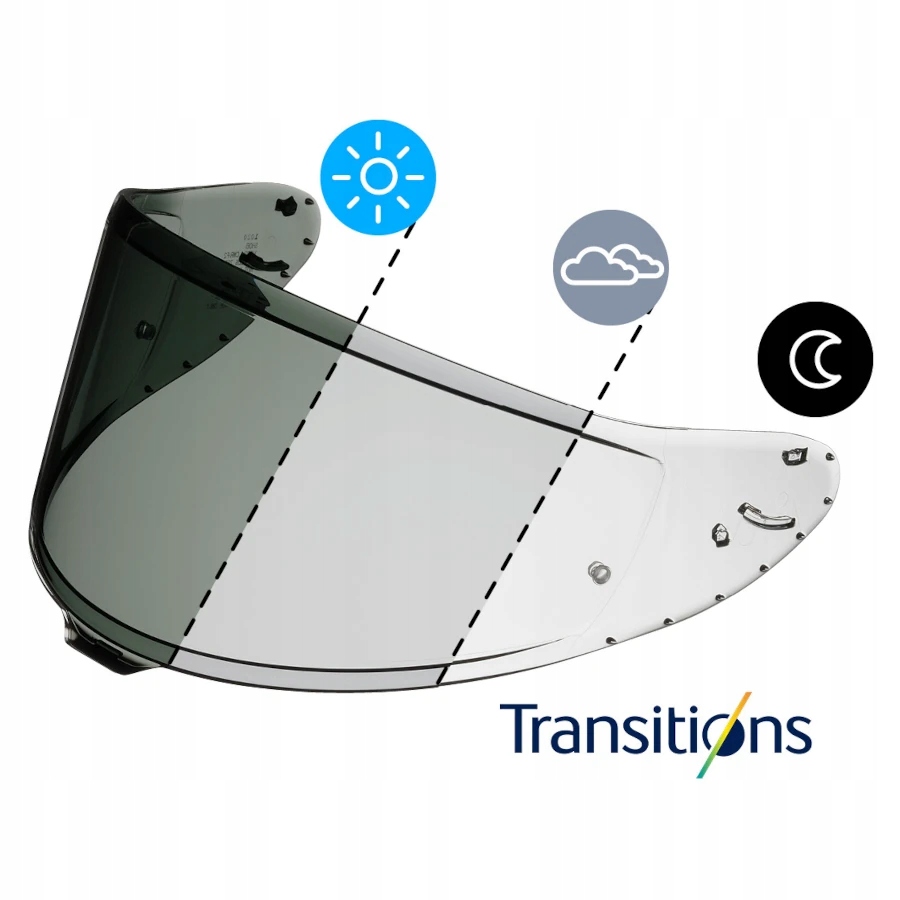 Fotochromatické Sklo Shoei CWR-F2PN Photochromic Pre NXR2, X-spr Pro