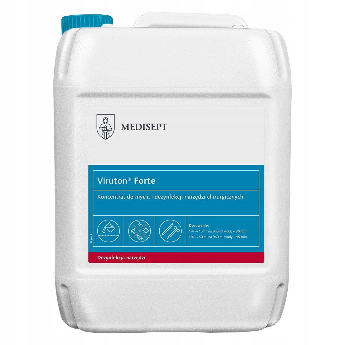 Medisept Viruton Forte płyn 5l dezynfekcja narzędzi koncentrat