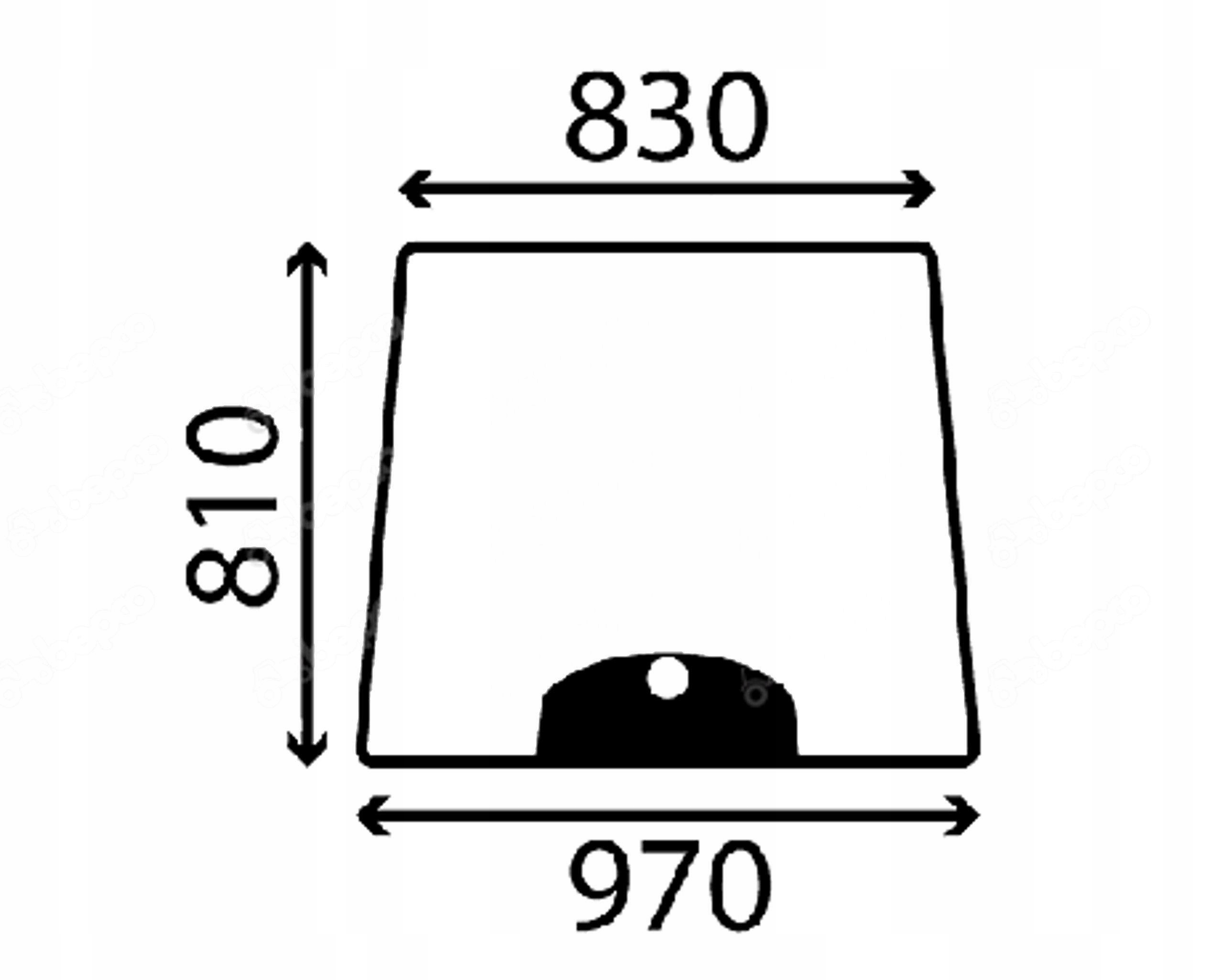 sklo traktor Kubota přední 6C23072310