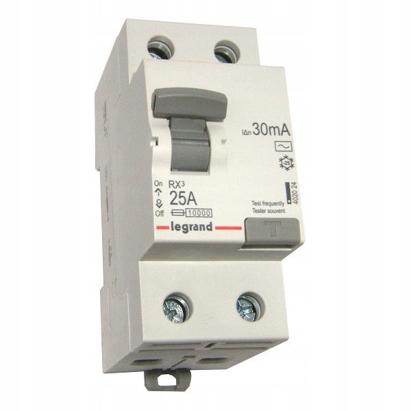 Diferenciální spínač RX3 25A 30mA Ac 2P Legrand